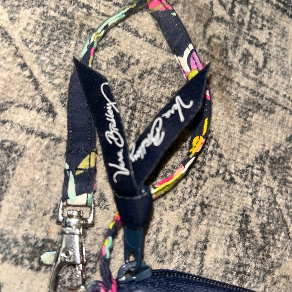 Vera Bradley Navy and Pink Floral wallet - Picture 2 of 3